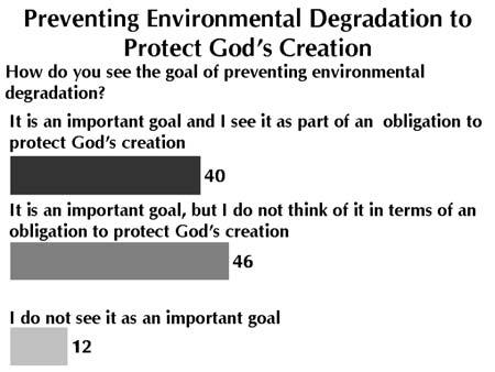 A majority of this group (40% of all believers) extended the obligation of stewardship to preventing nuclear war. 3.