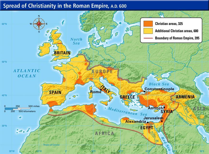 spread in Rome but were persecuted (suffered and