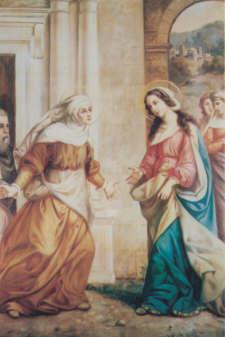 The Second Joyful Mystery THE VISITATION When Elizabeth heard Mary s greeting, the child leaped in her womb, and Elizabeth, filled with the Holy