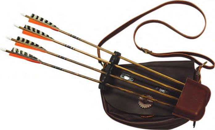 The Hunting Bag quiver, from German Ridge, offers convenient storage of small accessory items and keeps your arrows handy at all times.