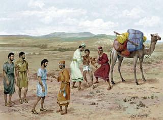 Chapter 12 Joseph is Sold Into Slavery (Genesis 37, 39-42) The Lord blessed Jacob with a very large family. His young son Joseph was his favorite. Jacob bought special gifts for Joseph.