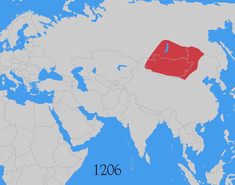 1200, a Mongol leader name Temujin defeated