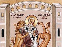 Ignatius, third bishop of Antioch, a disciple of both Peter and John, wrote between 105-115 His fate, after many years of teaching was to die a martyr in the arena.