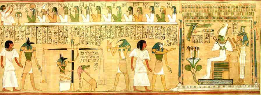 The Hardening of Pharaoh s Heart and The Book of the Dead (Pictured: Weighing of the Heart/presentation of the dead to Osiris.