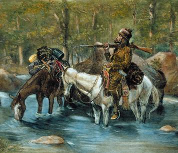 Who Were the Mountain Men? The Lewis and Clark expedi4on s"mulated new interest in fur trade. The trappers, who were also called mountain men, lived hard and usually died young.