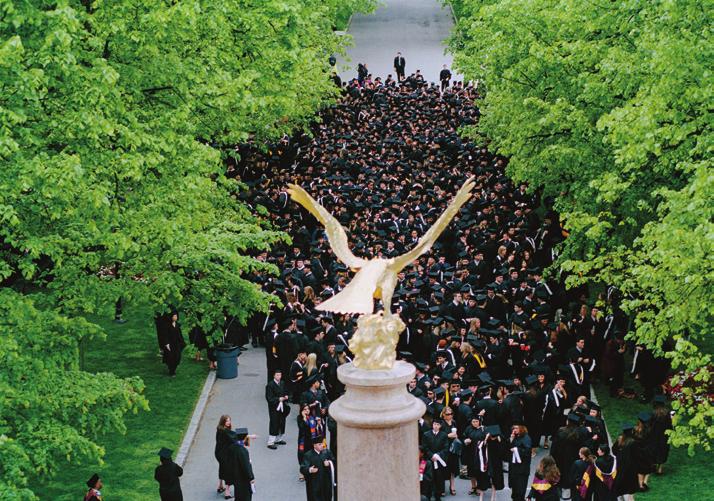 a history The First Year Academic Convocation began as a call for a new ritual called First Flight whereby members of the Boston College community might best welcome each incoming class into the