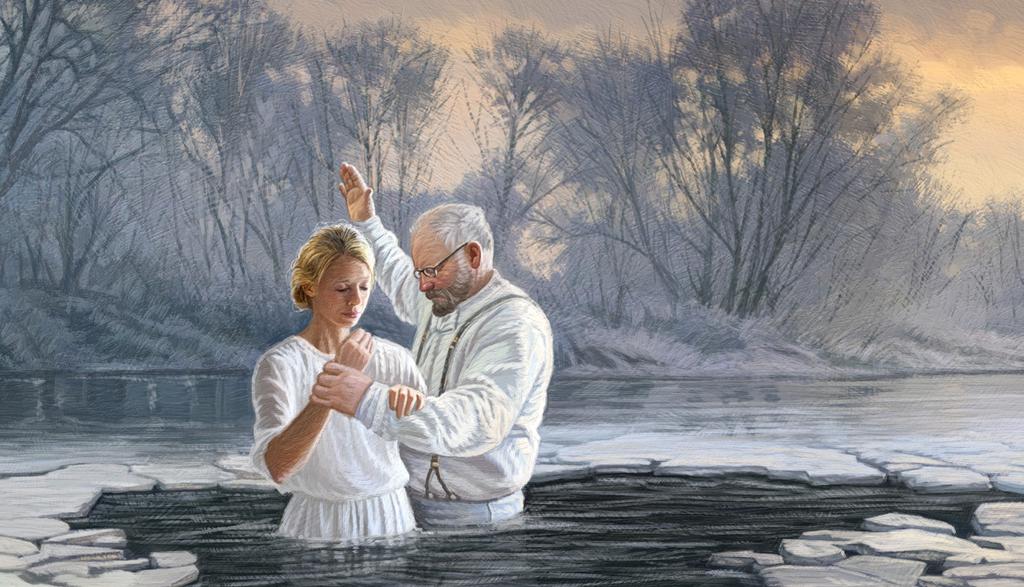 Convinced of the truthfulness of the Book of Mormon, Weltha Bradford Hatch asked for baptism in a frozenover river rather than wait until summer.
