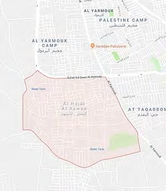 11 Appendix B Al-Hajar Al-Aswad neighborhood Al-Hajar Al-Aswad neighborhood, south of the Yarmouk refugee camp (Google Maps) Al-Hajar Al-Aswad neighborhood (YouTube, March 13, 2018)