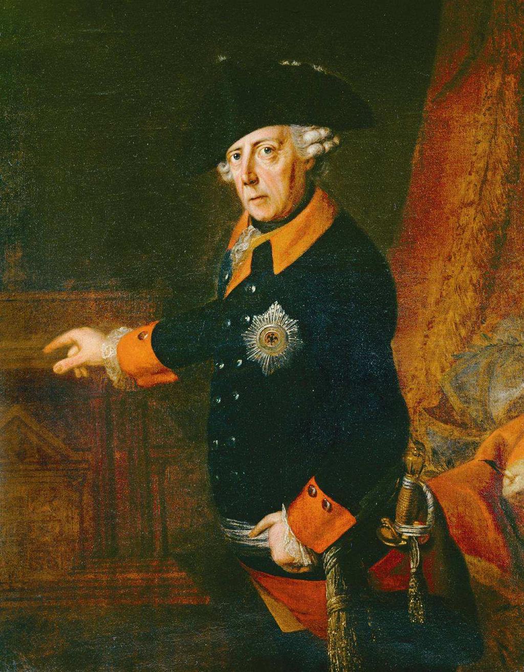 Frederick the Great of Prussia Promotion through merit work and education rather than birth would decide ruled Prussia Religious toleration for