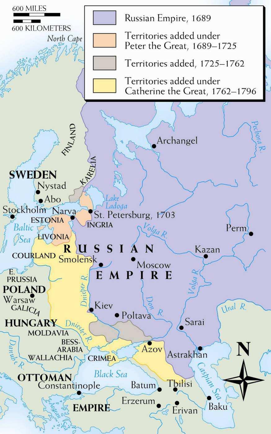 transportation and trade Abolished serfdom Land taxation Catherine the Great of Russia Limited administrative reform local control of the