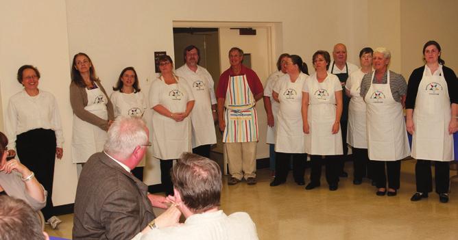 55, Order of the Eastern Star are acknowledged by appreciative (and satiated) Scottish Rite members and guests at the Alexandria Scottish Rite Centennial Banquet,