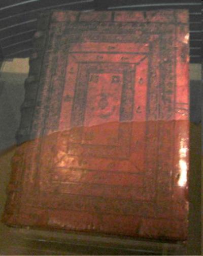 An immense Latin Bible,
