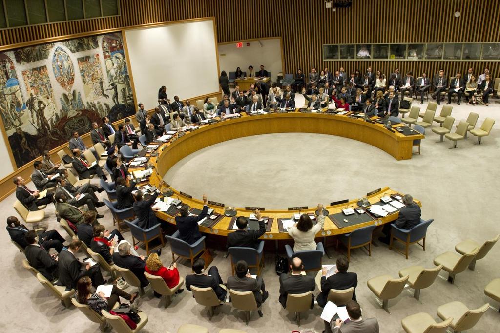UN Security Council 4. 5 permanent members (China, Russia, U.S., UK, France) who have veto power 5. U.S./ Soviet tensions, Korea 6. 2003 U.