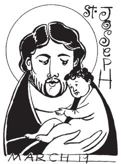 March 19: Solemnity of Saint Joseph Spouse of the Blessed Virgin Mary The Bible tells us that Joseph was a just man, completely open to all that God wanted to do for him.