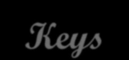 Keys A journey not one time events Get started!
