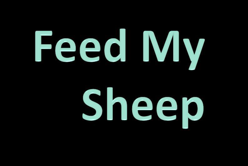 Lesson 34: Feed My Sheep,