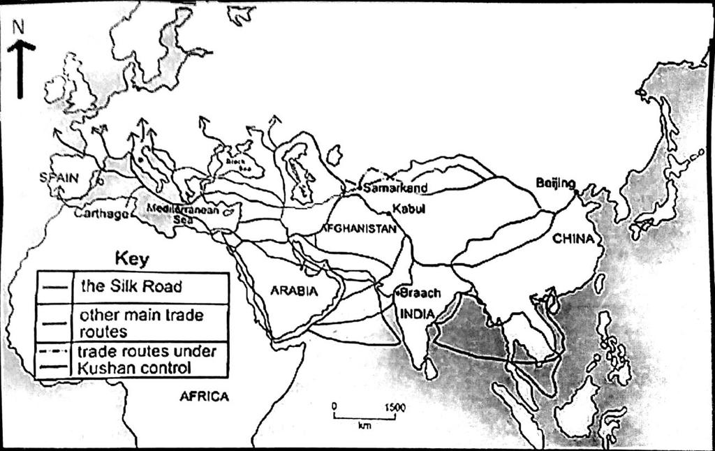 1. Who set these routes and when? [2] The routes were setup by the Chinese in the 2 nd Century. 2. What was the midway point on the Silk Road and who controlled it?