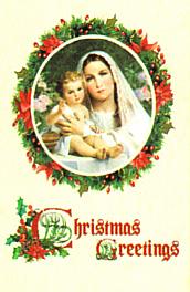 Madonna & Child Christmas Greetings C.