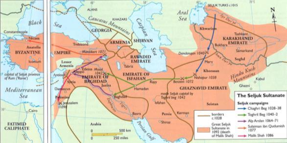 Africa and Spain Rely on Seljuk Turks as Mercenaries 1055 Seljuk s assume