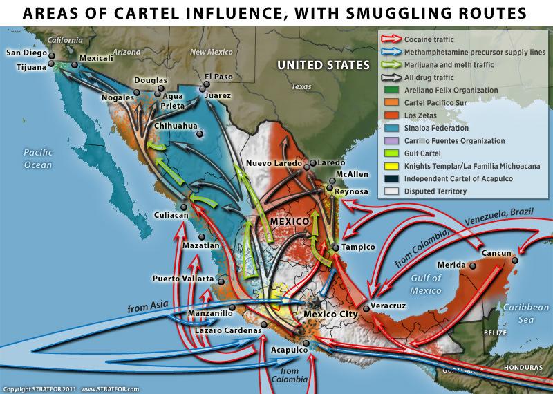 Mexico Possibly a Failed State Already They are a large source of oil and gas for US They have nuclear energy Extensive corruption at all levels of government Govt lost control of vast areas of the