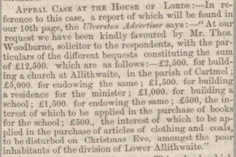 House of Lords who ruled that the indenture was not null and void in Feb. 1863.