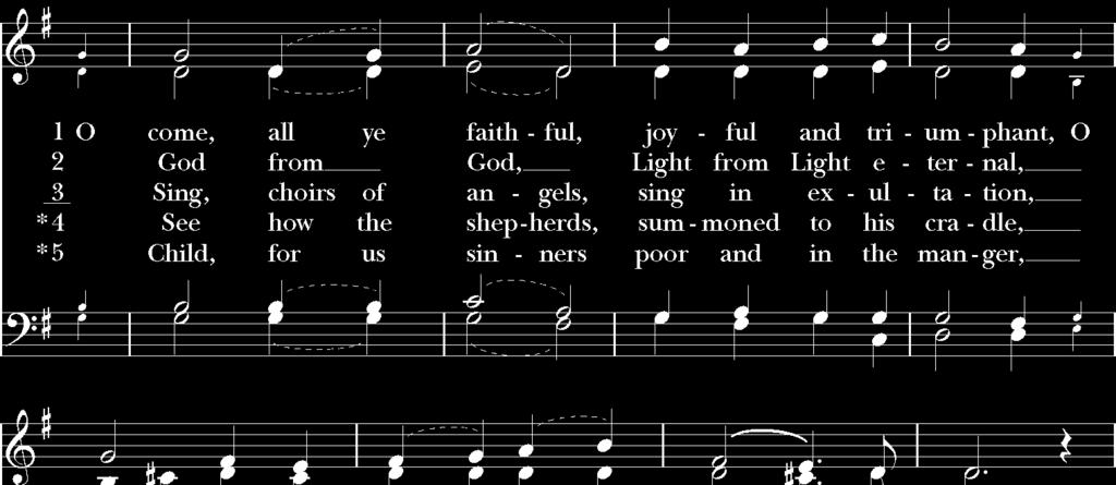 m.) Christmas Carols (congregation sings