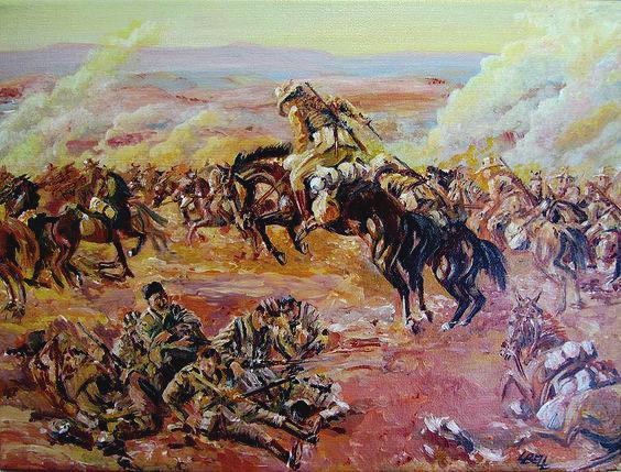 The final phase of this all day battle was the famous mounted charge of the 4th Light Horse Brigade.