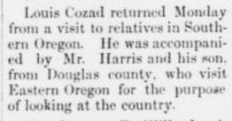 [Grant County News, July 18, 1889 p.