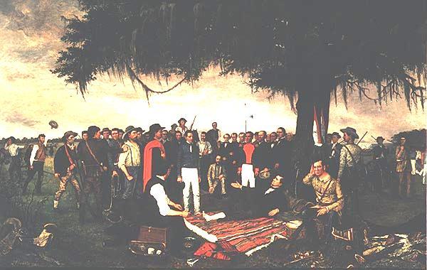 3/2/1836: Victory @ San Jacinto Texas Independence Santa Anna sign Treaties