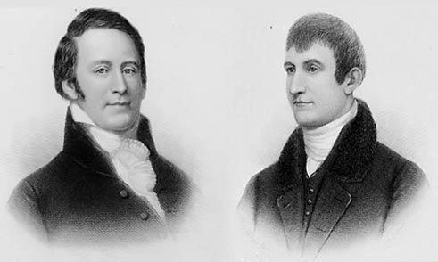 FAMOUS EXPLORERS: LEWIS AND CLARK (1804) (HL) President Jefferson sent them to explore the Louisiana