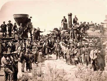 EXPANSIONS TO THE WEST TRANSCONTINENTAL RAILROAD (1869) (HL) Made settlement in the West much easier United the Central Pacific and