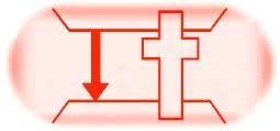 The arrows illustrate that man is continually trying to reach God and the abundant life through his own efforts, such as a good life, philosophy, or religion but he inevitably fails.