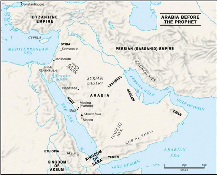 Arabia, the Birthplace of Islam The Arabian Peninsula is a desert region with little fertile soil or farming Most