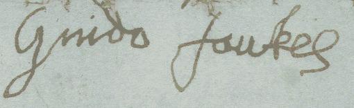 Evidence K Two examples of Guy Fawkes signature whilst he was in the Tower