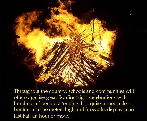 Bonfire Night in the UK is the busiest night for the fire department, and the ER room gets very full too, with many accidents and burns taking place.