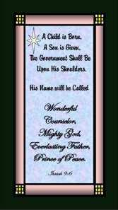 " Triune God Father Son Holy Spirit Christmas Banners Set of 4