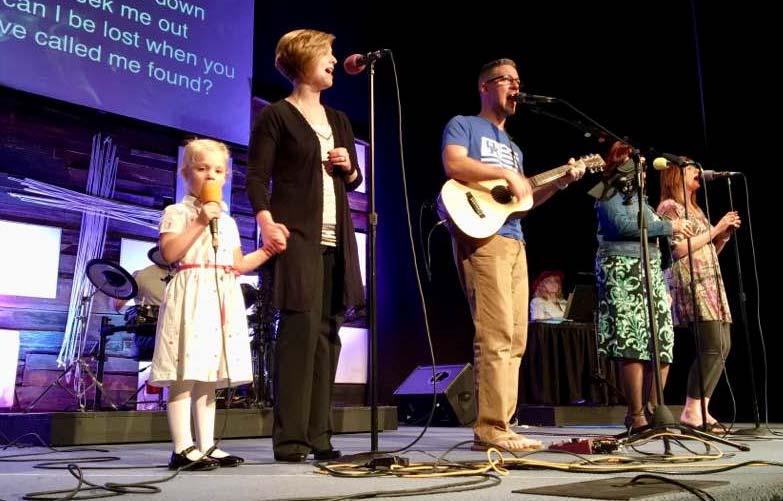 Emerie Joins Praise Team to Lead Worship Photo by Bev Lacek Photo on opposite page: Resurrection Rolls Photo by Sandy Harper Children in the 4th & 5th Grade Sunday School small group make