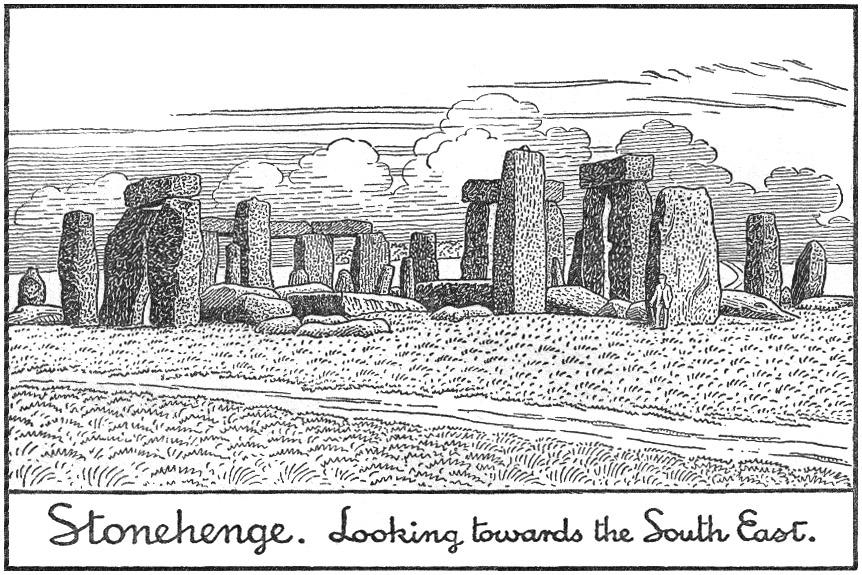 4 Stonehenge: To-Day And Yesterday By Frank Stevens (a) The Sarsen Stones are the remains of a cap of Tertiary Sandstone which once covered the plain.