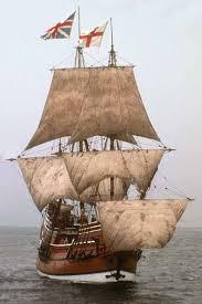 The Mayflower was the name of the Pilgrims ship 1620 à 102 people leave for America half were saints or Puritans half were sinners or non-