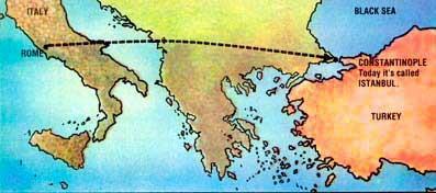 Constantinople Rome continued to decline Constantine moved the capital from