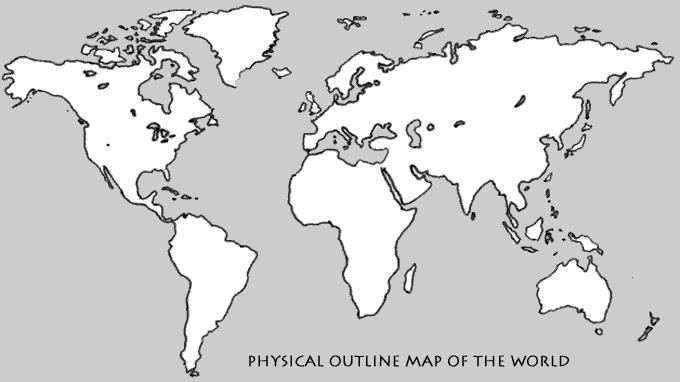 Geography Draw a globe with lines of latitude: Label the map with the seven continents and four oceans.