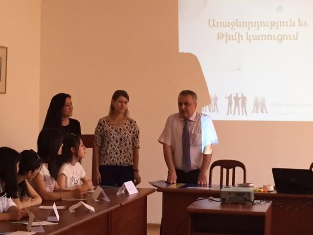 Training on leadership and volunteering in Aragatsotn region, Ashtarak city, on June 24-25. The training was organized for about 25 young people from Ashtarak area.