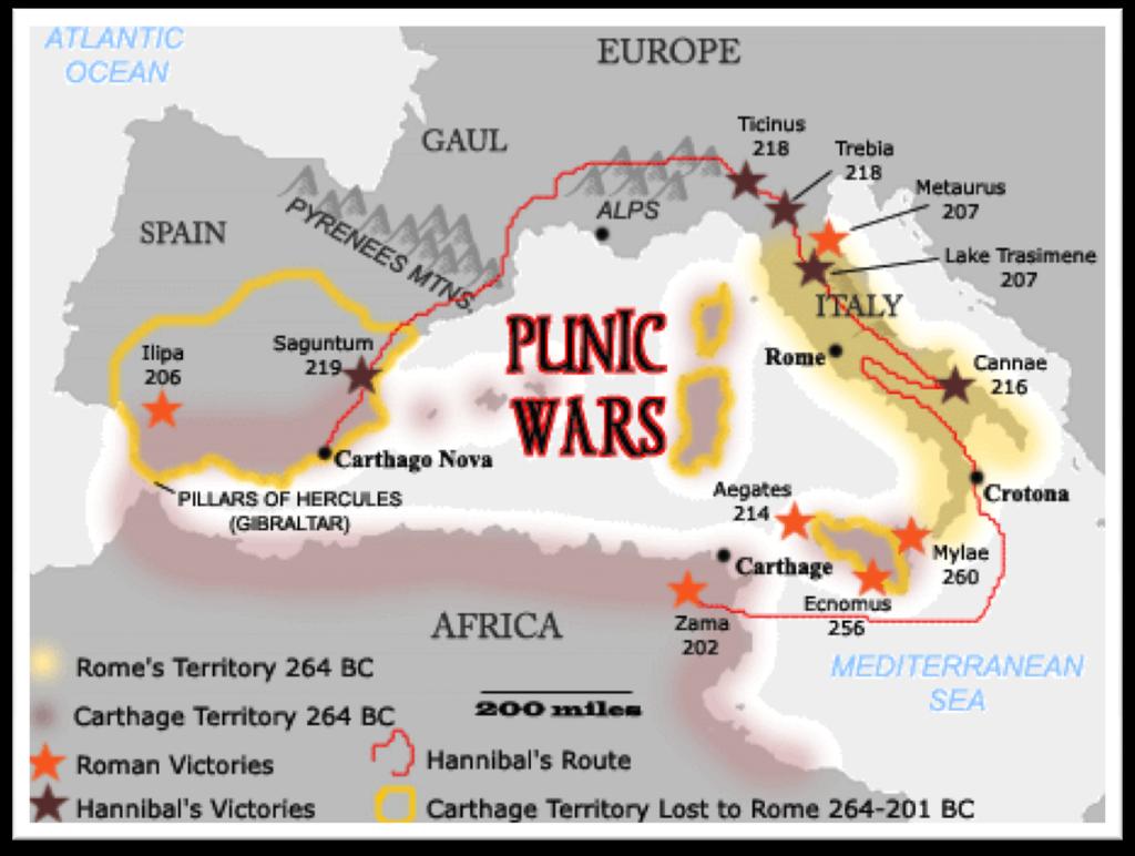 a. The Second Punic War started as Carthage began expanding into Spain. Hannibal planned to attack Rome from the north, hoping to liberate the Roman subjects.