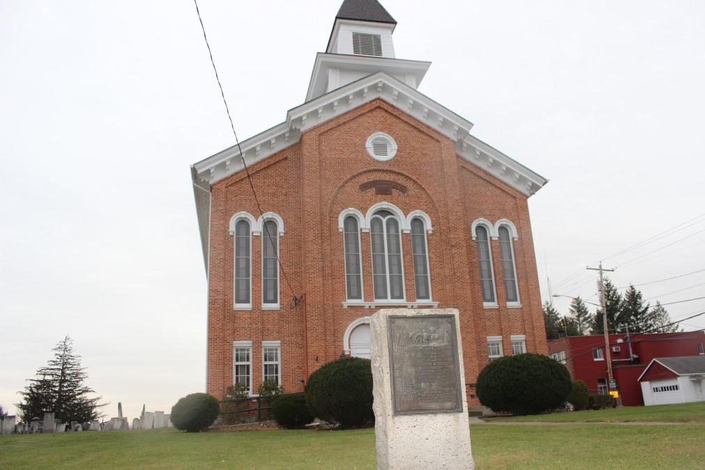 Monument 24: East Greenbush Located on the property of the Dutch Reformed Church, this marker commemorates the location reached by Knox and his Train on approximately January 10.
