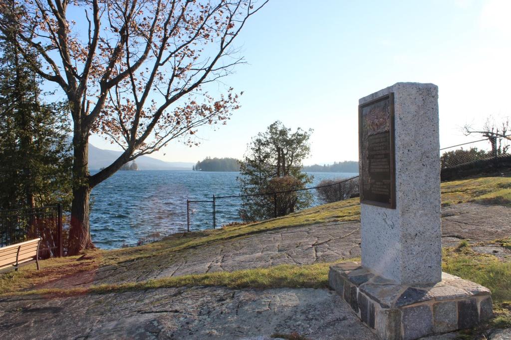 , Ticonderoga, NY, 12883 Monument 5: Sabbath Day Point Knox stopped here on his way south and where he learned that the scow had run aground but was salvageable.