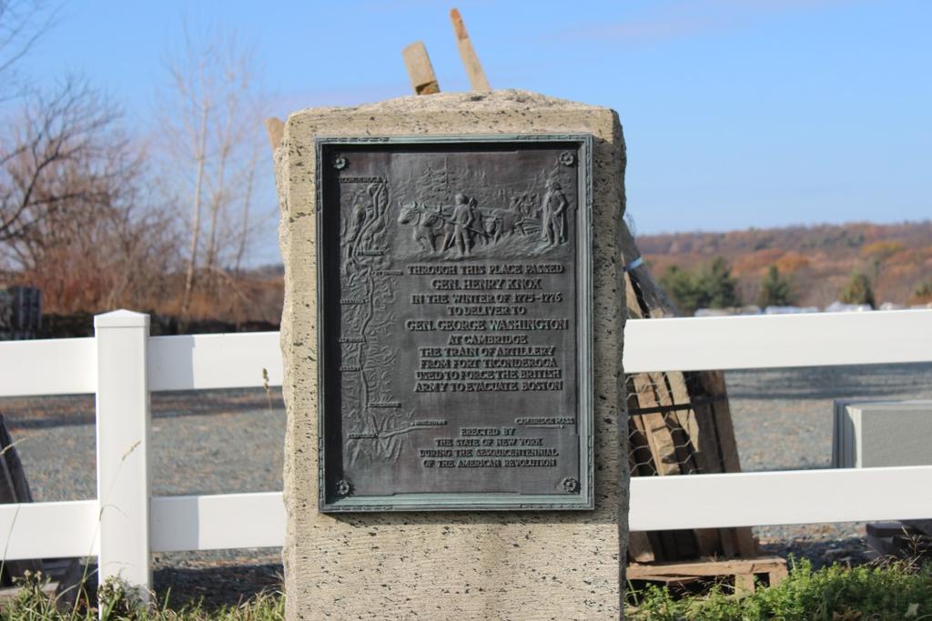 Marker # 18 is located in Rogers Memorial Park, which has multiple monuments dedicated to the veterans of Waterford, including an unknown soldier of the American Revolution.