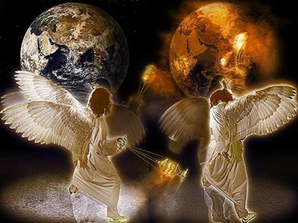 Rev. 8:5 ~ And the angel took the censer, and filled it with fire of the altar, and cast it into the earth: and there were voices, and