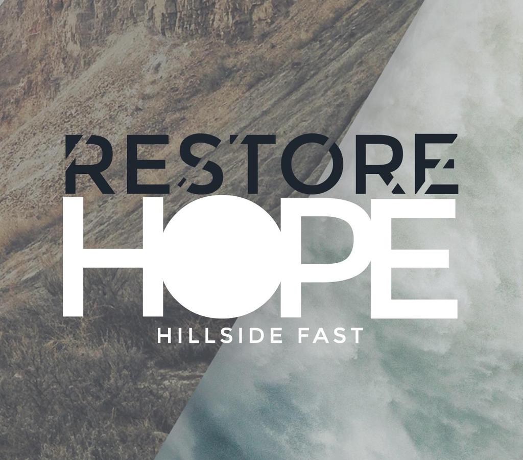 RESTORING HOPE: A World in Need of Jesus Monday, January 9 6:30-7:30am... Morning Prayer... Led by Jordan Abina 11:15-12:00pm. SUM Chapel... Pastor Zane Anderson 12:00-1:00pm... Lunch Prayer.