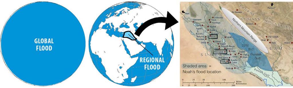 MIKE JOHNSON How old is the Earth? How big was the Flood? How much does it matter? Local/Regional Flood proponents limit deluge to the region of Mesopotamia Noah s Flood: Global vs.