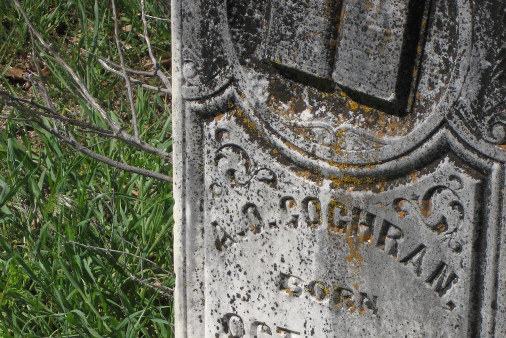 Figure 15. Grave of A. O. Cochran at Frisco. Figure 16. Chickasaw Gov. Winchester Colb